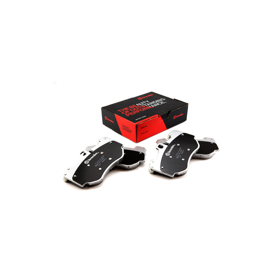 Brembo 07.B314.19 Audi Lamborghini Porsche Front HP2 High Performance Brake Pad Set (Inc. R8, Huracán, Cayenne)