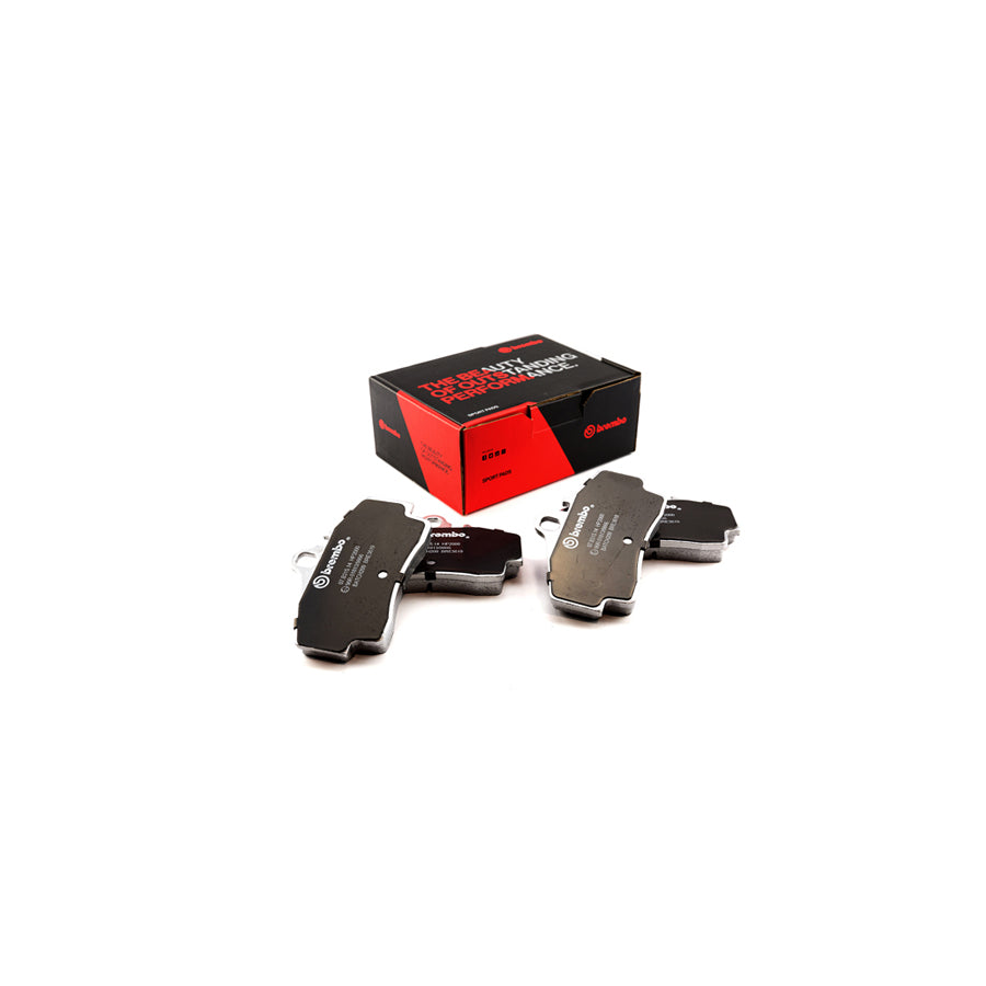 Brembo 07.B315.14 Porsche Rear HP2 High Performance Brake Pad Set (Inc. 911, Boxster, Cayman)